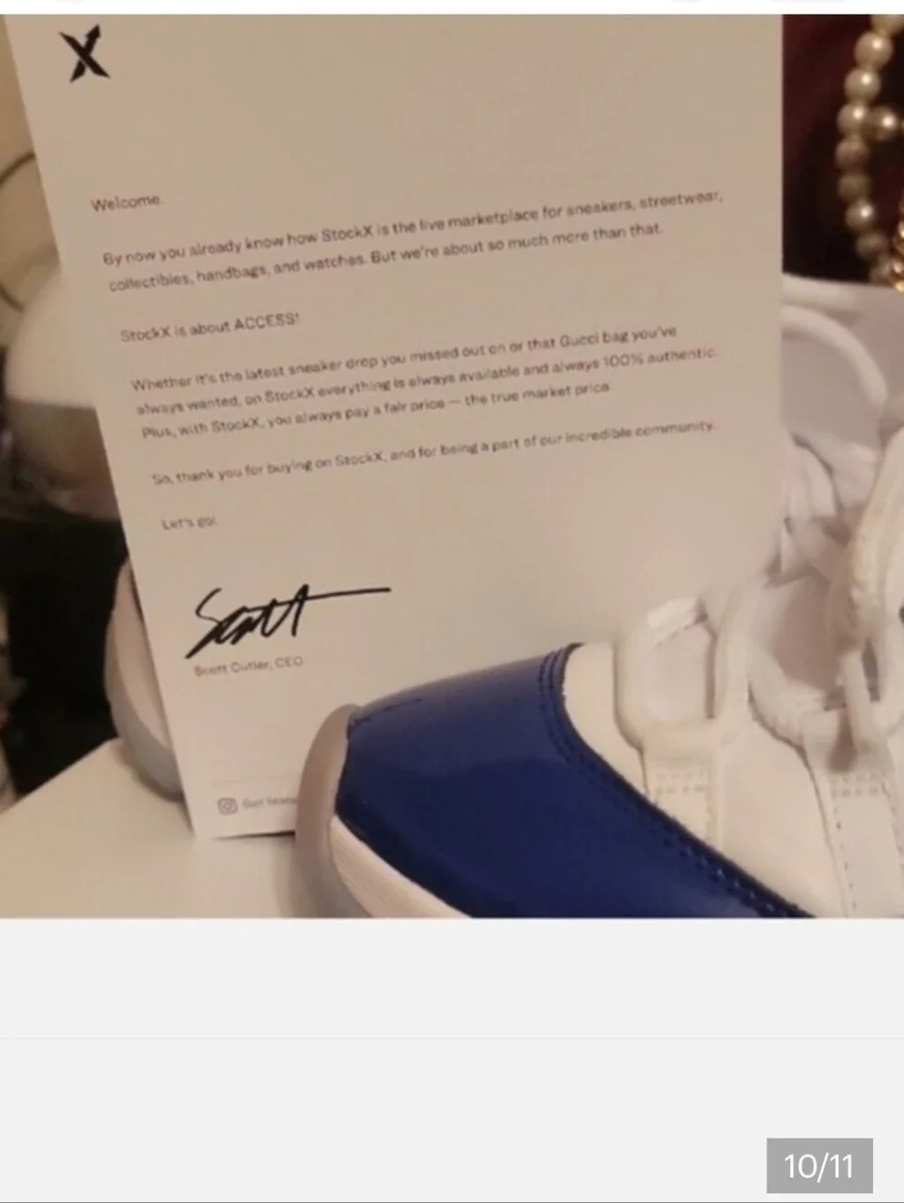 Jordan White, Blue and Black Low-Top Sneakers